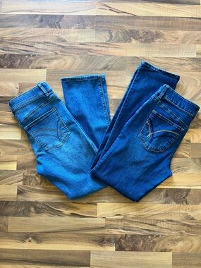 Lot of 2 Lincoln Outfitters Women’s Work Leans Sz 6 Stretchy Waist Straight Leg